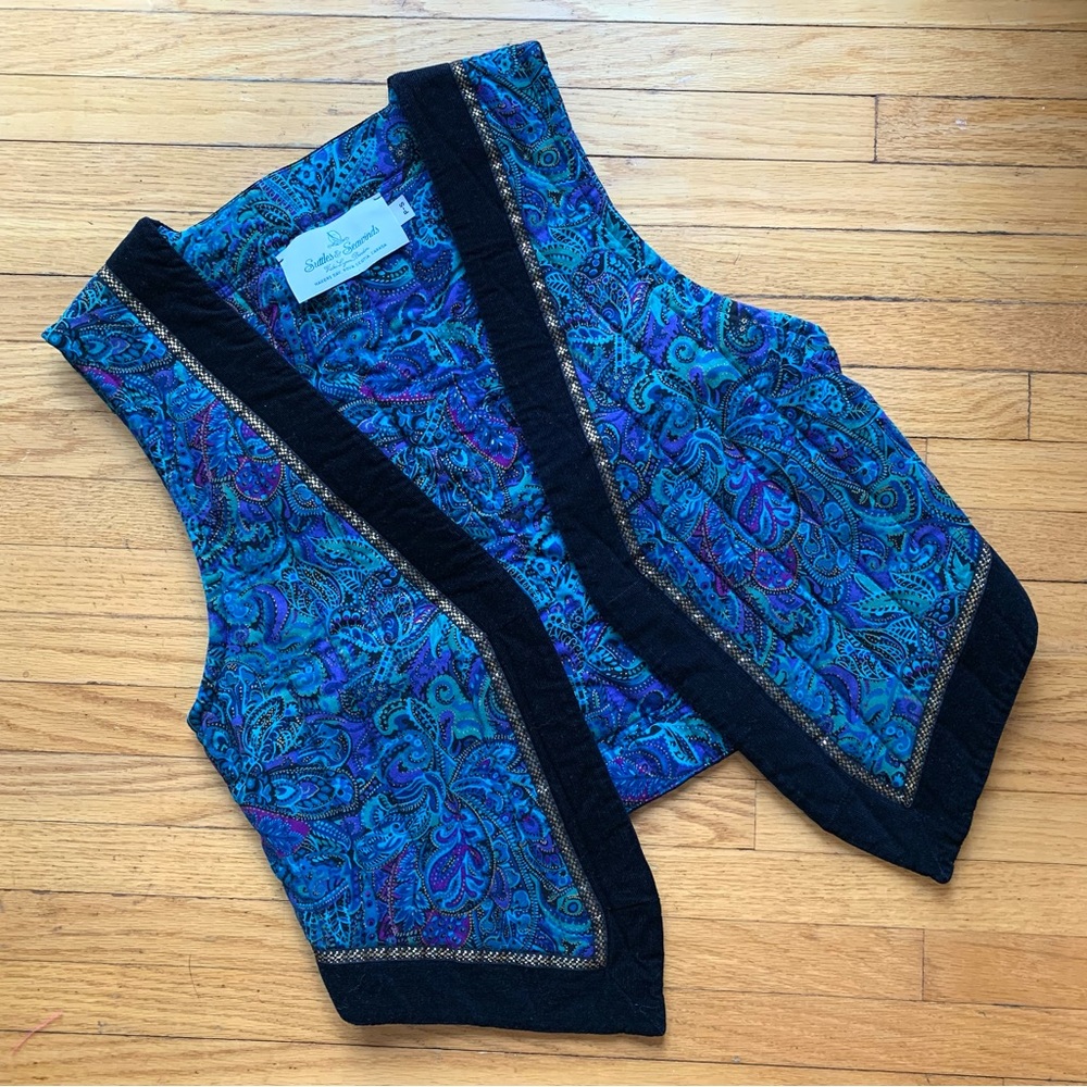 Vintage Suttles & Seawinds Quilted Vest size S